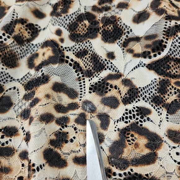 Vintage Guess Halter Top Animal Print Womens Sz Large Y2K Festival Goth Preppy - Picture 12 of 15